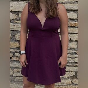 Lulu's Deep Purple Mini Dress